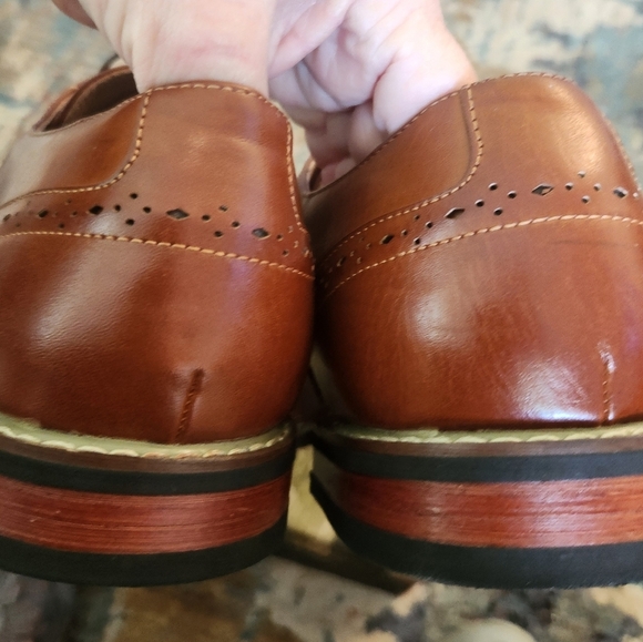 Men's Bruno Marc Dress Career Shoes LEATHER oxford Lace Up SIZ3 11 Excellent - Picture 8 of 16